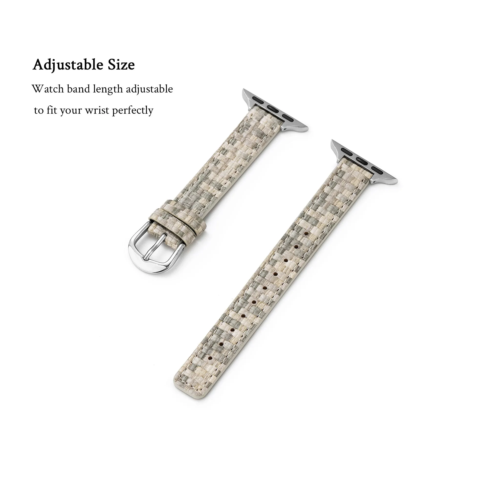 Woven Leather Watch Band